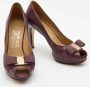 Salvatore Ferragamo Pre-owned Leather heels Purple Dames - Thumbnail 4