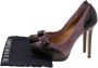Salvatore Ferragamo Pre-owned Leather heels Purple Dames - Thumbnail 7