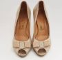 Salvatore Ferragamo Pre-owned Leather heels Yellow Dames - Thumbnail 3