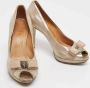 Salvatore Ferragamo Pre-owned Leather heels Yellow Dames - Thumbnail 4