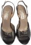 Salvatore Ferragamo Pre-owned Leather sandals Black Dames - Thumbnail 2