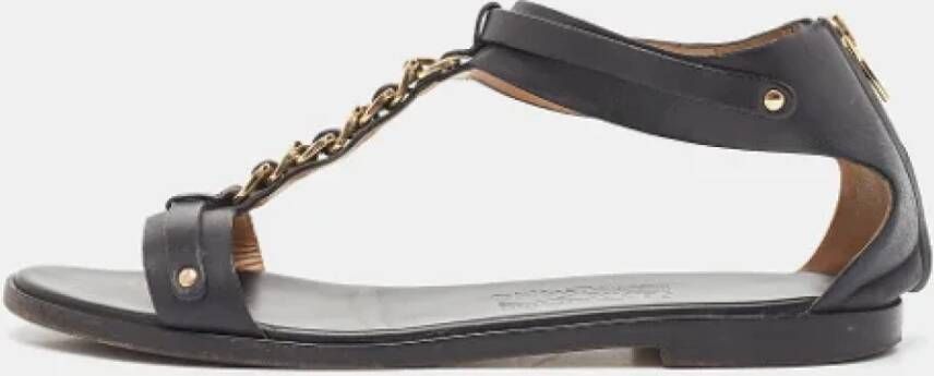 Salvatore Ferragamo Pre-owned Leather sandals Black Dames