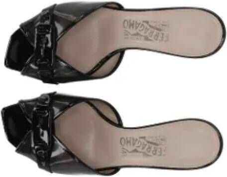 Salvatore Ferragamo Pre-owned Leather sandals Black Dames