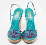 Salvatore Ferragamo Pre-owned Leather sandals Blue Dames - Thumbnail 3