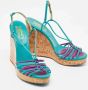 Salvatore Ferragamo Pre-owned Leather sandals Blue Dames - Thumbnail 4