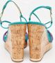 Salvatore Ferragamo Pre-owned Leather sandals Blue Dames - Thumbnail 5