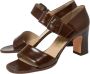 Salvatore Ferragamo Pre-owned Leather sandals Brown Dames - Thumbnail 3