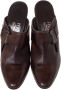 Salvatore Ferragamo Pre-owned Leather sandals Brown Dames - Thumbnail 2