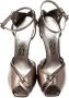 Salvatore Ferragamo Pre-owned Leather sandals Gray Dames - Thumbnail 2