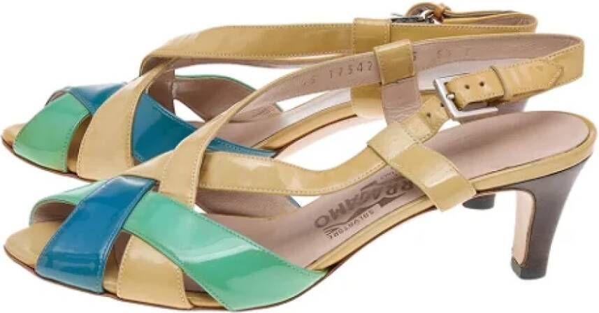 Salvatore Ferragamo Pre-owned Leather sandals Multicolor Dames