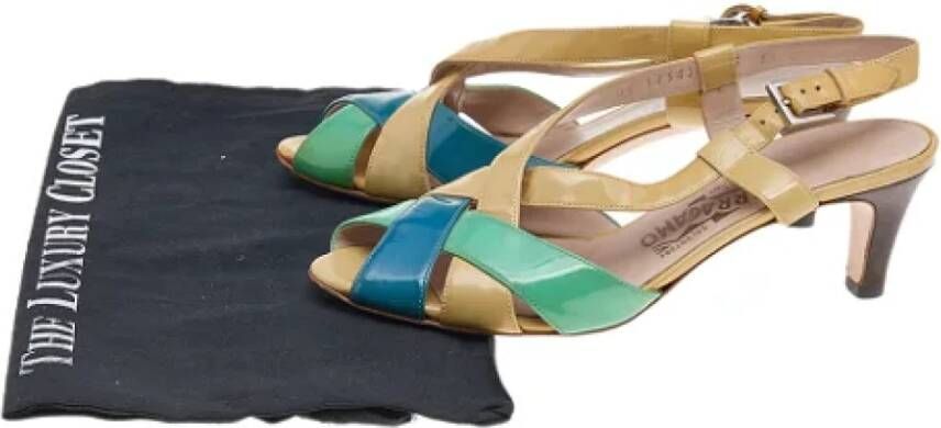 Salvatore Ferragamo Pre-owned Leather sandals Multicolor Dames