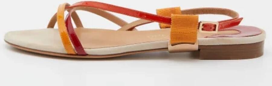 Salvatore Ferragamo Pre-owned Leather sandals Multicolor Dames