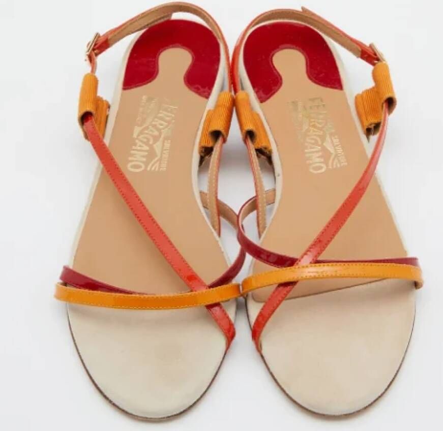 Salvatore Ferragamo Pre-owned Leather sandals Multicolor Dames