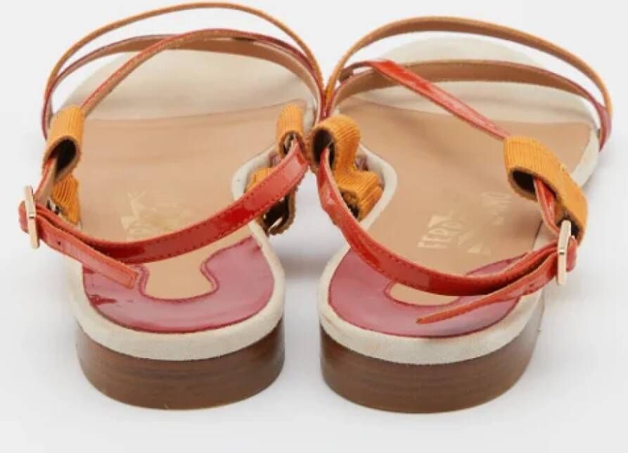 Salvatore Ferragamo Pre-owned Leather sandals Multicolor Dames