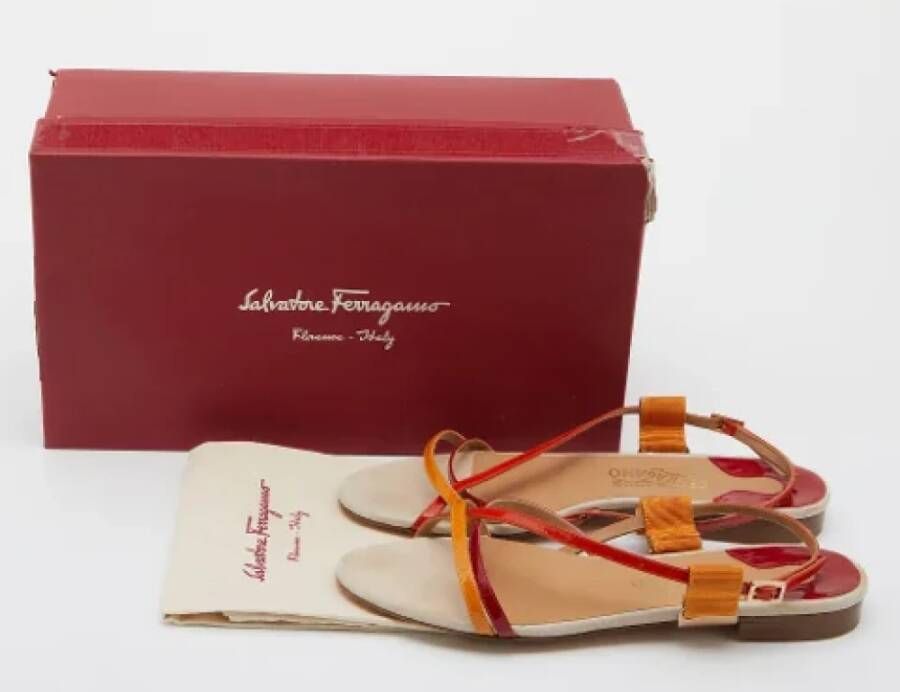 Salvatore Ferragamo Pre-owned Leather sandals Multicolor Dames