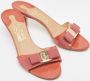 Salvatore Ferragamo Pre-owned Leather sandals Orange Dames - Thumbnail 4