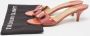 Salvatore Ferragamo Pre-owned Leather sandals Orange Dames - Thumbnail 9