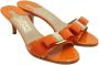 Salvatore Ferragamo Pre-owned Leather sandals Orange Dames - Thumbnail 2