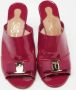 Salvatore Ferragamo Pre-owned Leather sandals Pink Dames - Thumbnail 3