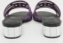 Salvatore Ferragamo Pre-owned Leather sandals Purple Dames - Thumbnail 5