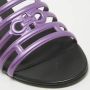 Salvatore Ferragamo Pre-owned Leather sandals Purple Dames - Thumbnail 7