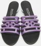 Salvatore Ferragamo Pre-owned Leather sandals Purple Dames - Thumbnail 3