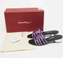 Salvatore Ferragamo Pre-owned Leather sandals Purple Dames - Thumbnail 9