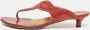 Salvatore Ferragamo Pre-owned Leather sandals Red Dames - Thumbnail 2