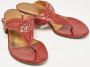 Salvatore Ferragamo Pre-owned Leather sandals Red Dames - Thumbnail 4