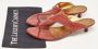 Salvatore Ferragamo Pre-owned Leather sandals Red Dames - Thumbnail 9