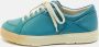 Salvatore Ferragamo Pre-owned Leather sneakers Blue Dames - Thumbnail 2