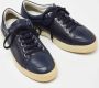 Salvatore Ferragamo Pre-owned Leather sneakers Blue Heren - Thumbnail 4