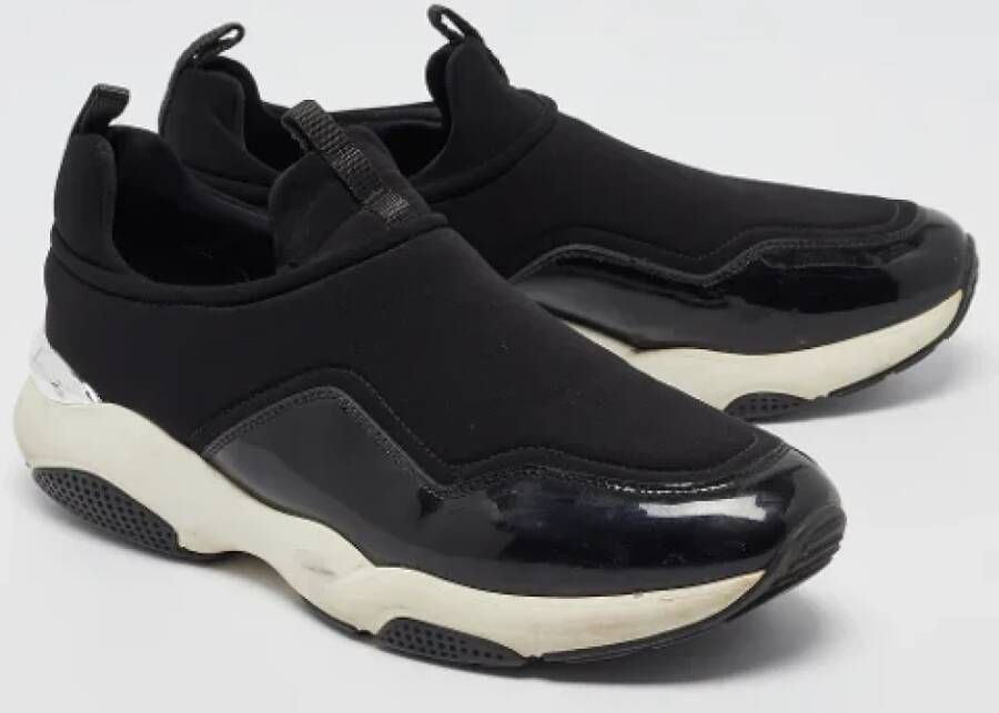 Salvatore Ferragamo Pre-owned Nylon sneakers Black Dames