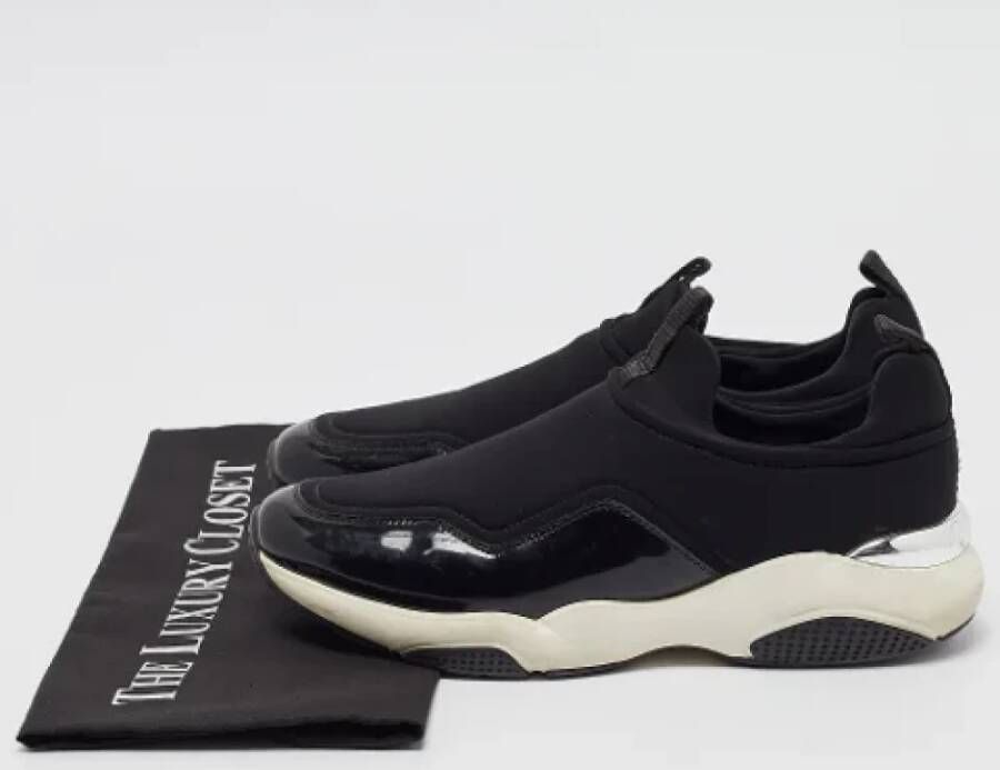 Salvatore Ferragamo Pre-owned Nylon sneakers Black Dames