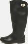 Salvatore Ferragamo Pre-owned Rubber boots Black Dames - Thumbnail 2