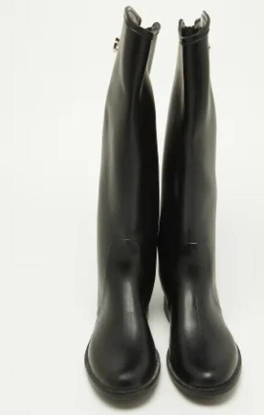 Salvatore Ferragamo Pre-owned Rubber boots Black Dames