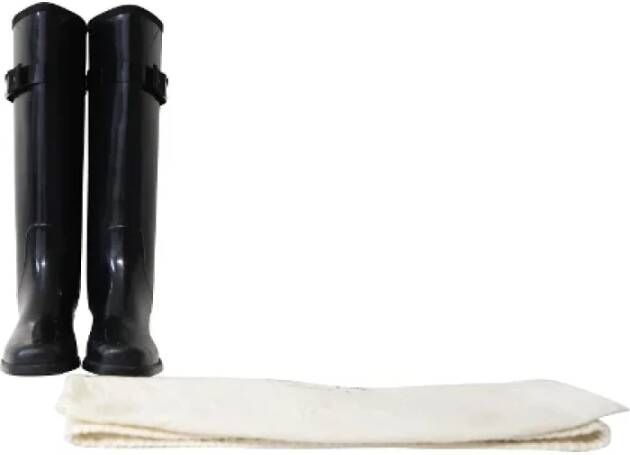 Salvatore Ferragamo Pre-owned Rubber boots Black Dames