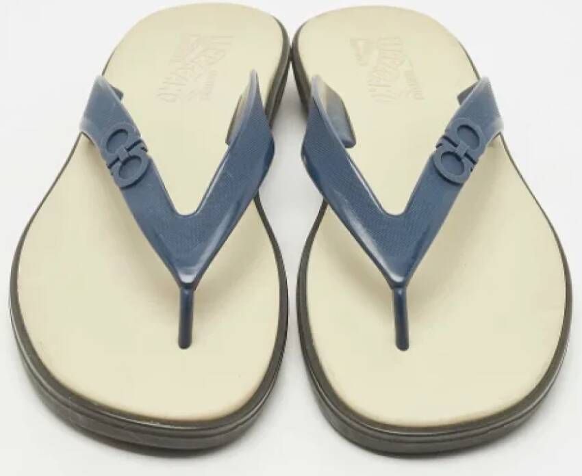 Salvatore Ferragamo Pre-owned Rubber sandals Blue Heren