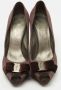Salvatore Ferragamo Pre-owned Satin heels Brown Dames - Thumbnail 3
