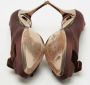 Salvatore Ferragamo Pre-owned Satin heels Brown Dames - Thumbnail 6