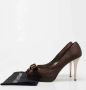 Salvatore Ferragamo Pre-owned Satin heels Brown Dames - Thumbnail 9