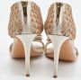Salvatore Ferragamo Pre-owned Satin sandals Beige Dames - Thumbnail 5