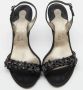 Salvatore Ferragamo Pre-owned Satin sandals Black Dames - Thumbnail 3