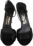 Salvatore Ferragamo Pre-owned Satin sandals Black Dames - Thumbnail 2