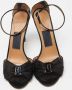 Salvatore Ferragamo Pre-owned Satin sandals Black Dames - Thumbnail 3