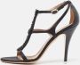 Salvatore Ferragamo Pre-owned Satin sandals Black Dames - Thumbnail 2