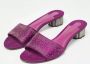 Salvatore Ferragamo Pre-owned Satin sandals Purple Dames - Thumbnail 2