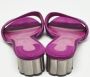 Salvatore Ferragamo Pre-owned Satin sandals Purple Dames - Thumbnail 4