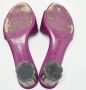 Salvatore Ferragamo Pre-owned Satin sandals Purple Dames - Thumbnail 5