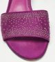 Salvatore Ferragamo Pre-owned Satin sandals Purple Dames - Thumbnail 6